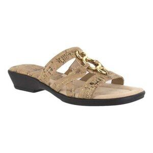 Easy Street Womens Stylish Comfortable Slip On Torrid Sandals Cork Size 10N NIB